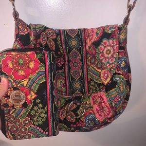 Matching floral Vera Bradley pocketbook and wallet